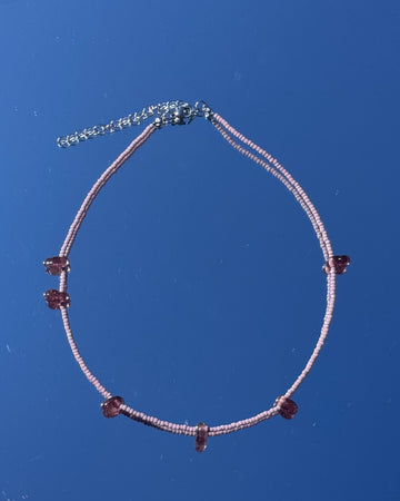 Necklace Purple Bee