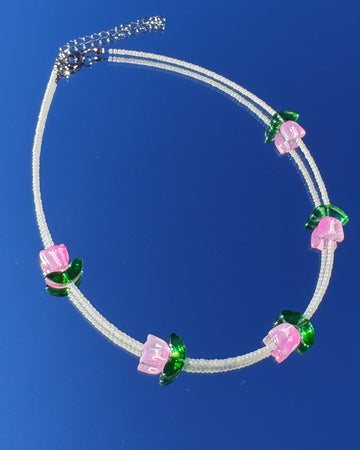 Necklace Tulip Pink