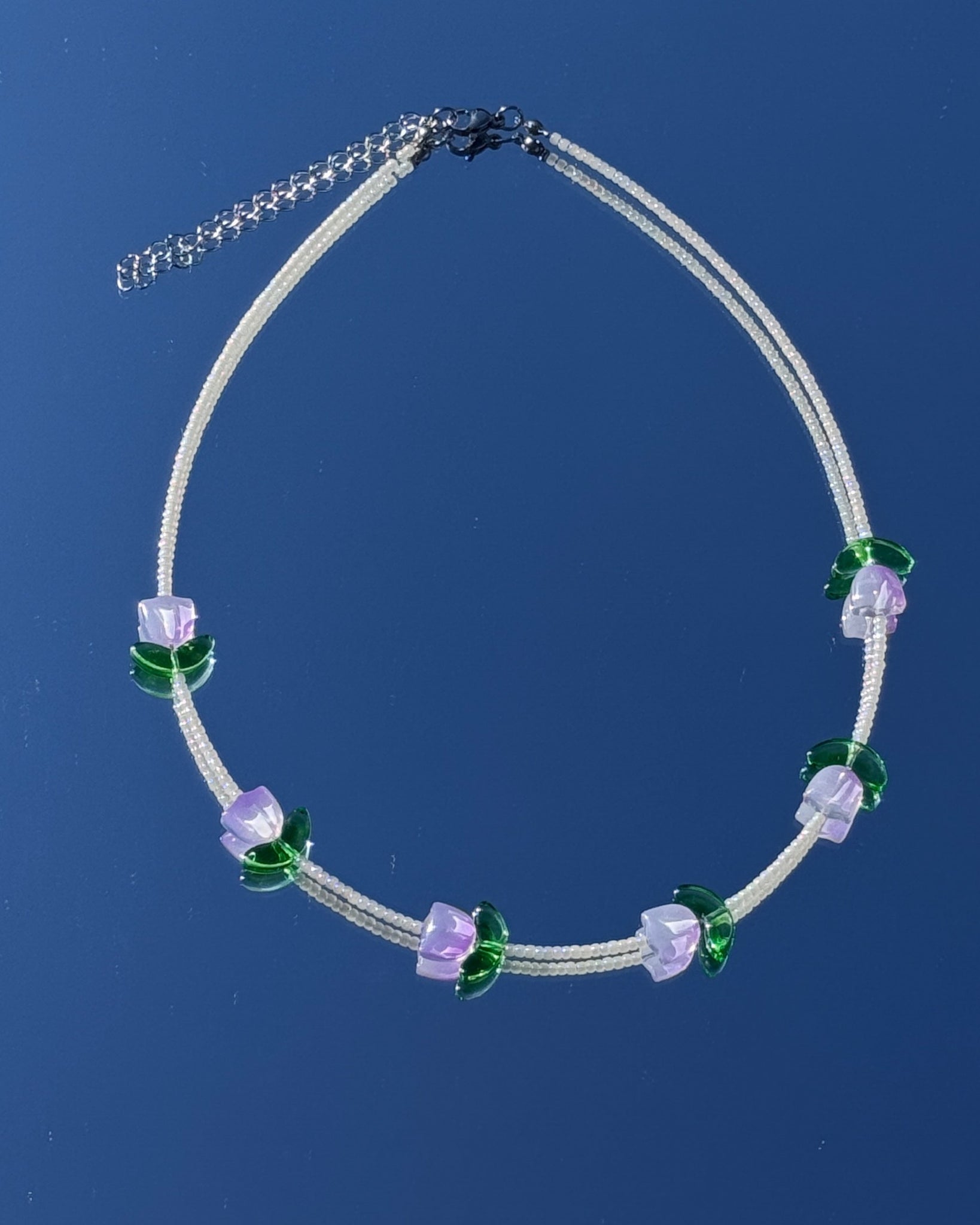 Necklace Tulip Lilac