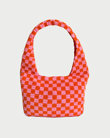 Medium Poppies Coral Sunset (Cotton)
