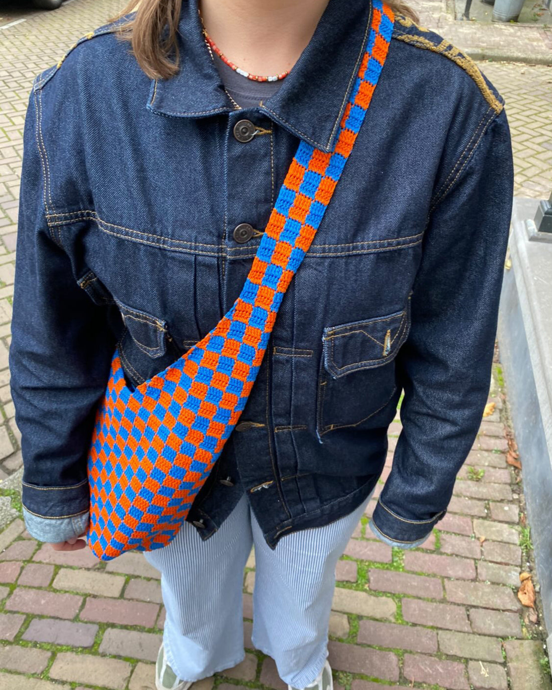 Medium Poppies Electric Sunset Zipper