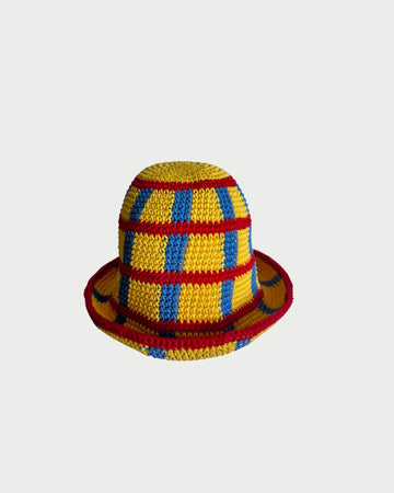 Bucket Hat Garis Kuning