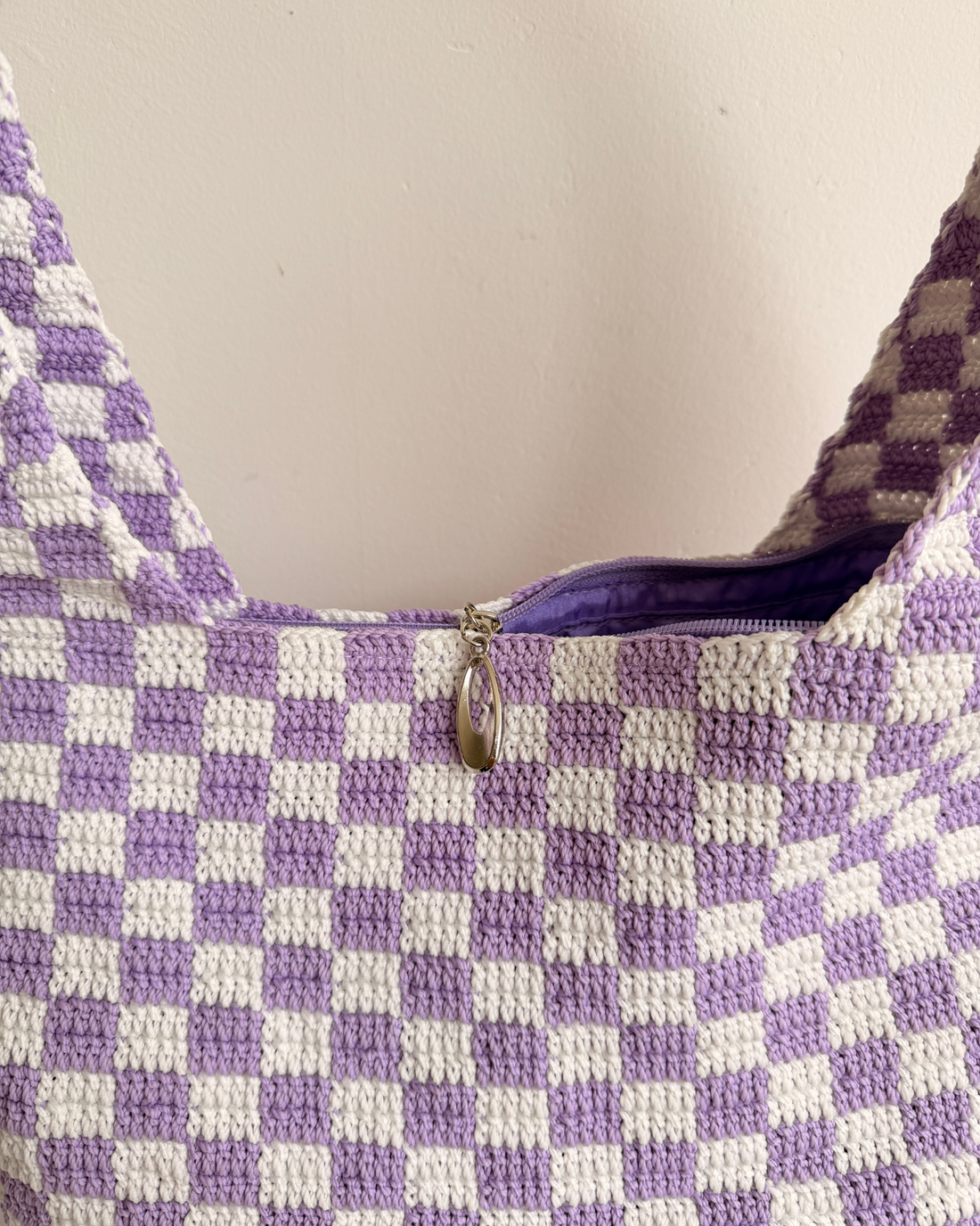 Medium Poppies Lilac Zipper