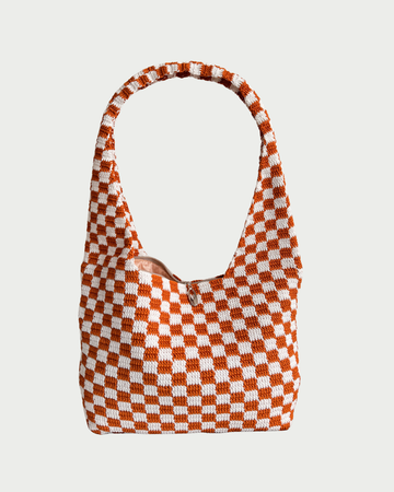 Medium Poppies Pumpkin Cream Zipper